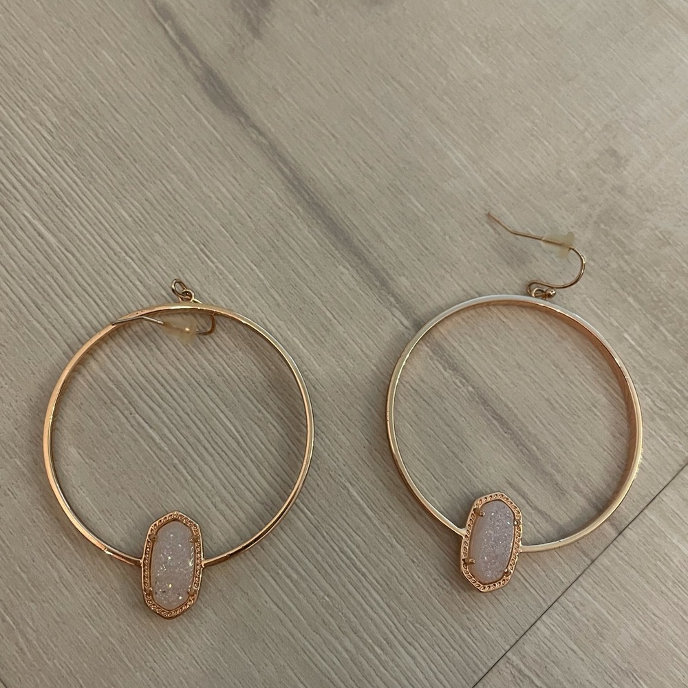 Kendra Scott Rose gold hoop earrings
